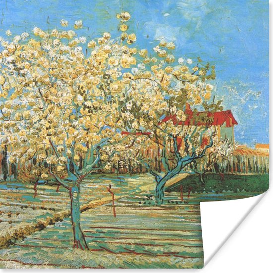 Poster Boomgaard in bloei - Vincent van Gogh - 50x50 cm