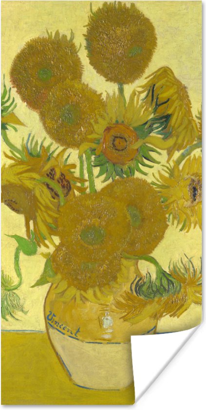 Poster Zonnebloemen - Vincent van Gogh - 40x80 cm