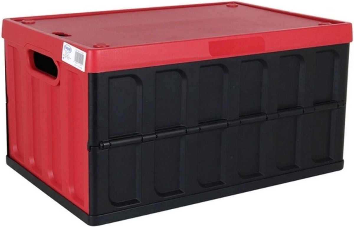 HRB 4 Stück stabile Profi Klappbox, 32 Liter Volumen pro Einkaufsbox Stapelbox e