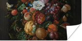 Poster Festoen van vruchten en bloemen - Schilderij van Jan Davidsz. de Heem - 150x75 cm