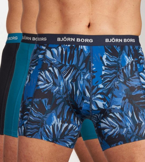 Bjorn Borg boxershorts Essential (3-pack), heren boxers normale lengte, zwart