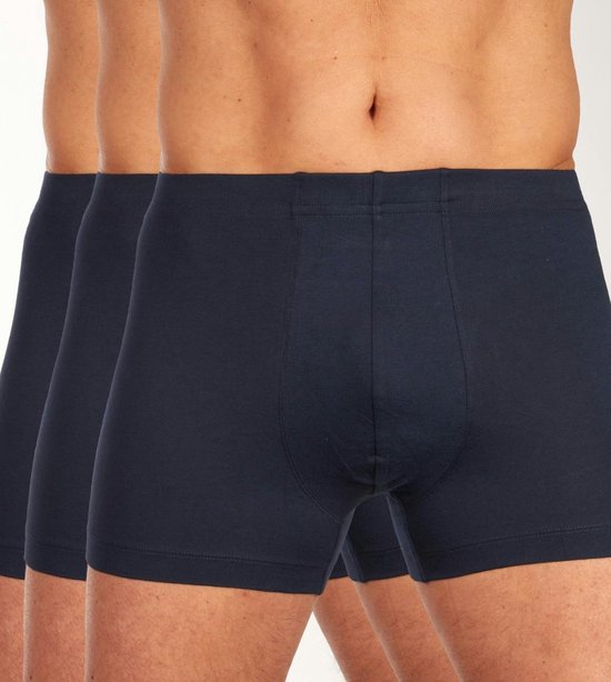SCHIESSER 95/5 Essentials shorts (3-pack) - donkerblauw - Maat: L