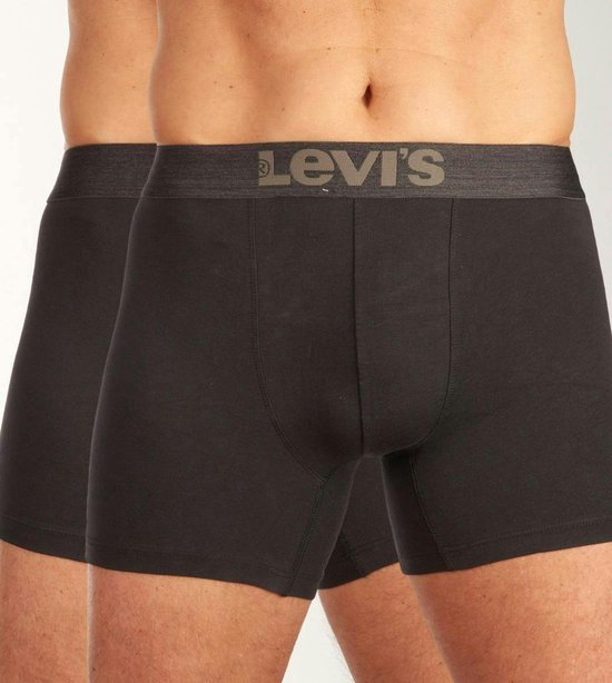 Levi's Lange short - 2 Pack 002 Black - maat XL (XL) - Heren Volwassenen - Katoen/elastaan- 701203923-002-XL