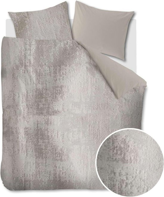 At Home by BeddingHouse Textures dekbedovertrek - Lits-Jumeaux - 240x200/220 - Licht grijs