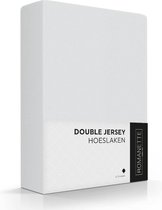 Romanette Hoeslaken Double Jersey Zilver-140/150 x 200/210/220 cm