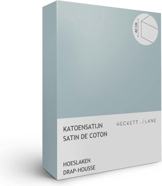 Heckettlane Elementi Hoeslaken - Katoensatijn