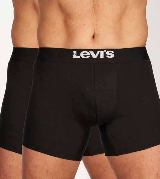 Levi's Lange short - 2 Pack 005 Black - maat XXL (XXL) - Heren Volwassenen - Katoen/elastaan- 701222842-005-XXL