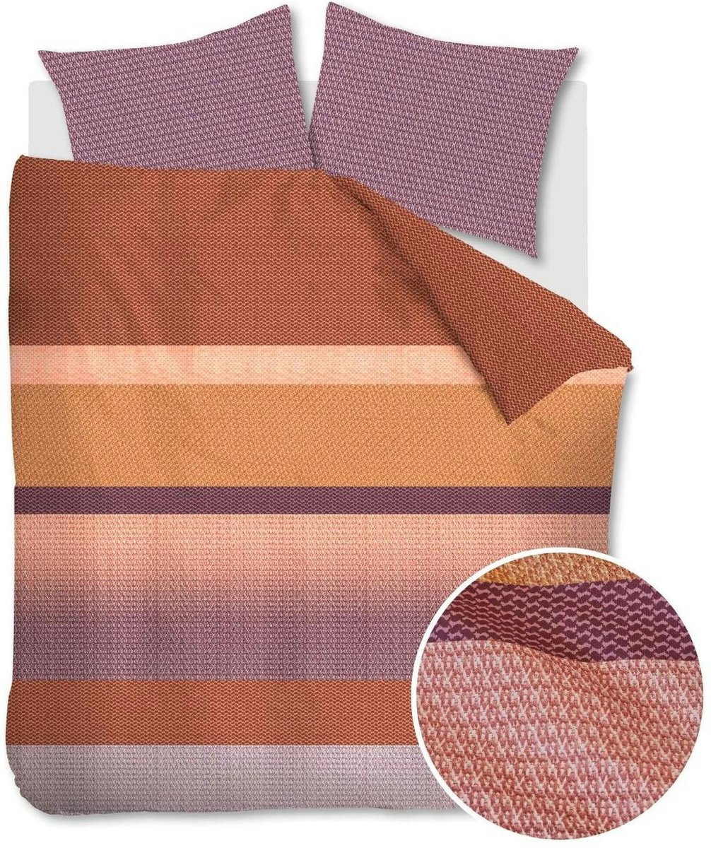 Beddinghouse Vance dekbedovertrek - Tweepersoons - 200x200/220 - Steenrood