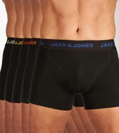 Jack & Jones Lange short - 5 Pack Black - maat L (L) - Heren Volwassenen - Katoen/elastaan- 12242494-Black-L