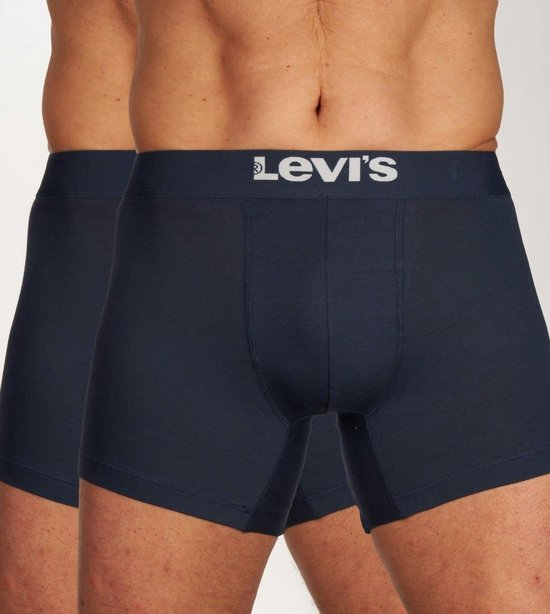 Lot de 2 shorts longs et boxers Levi's en Katoen Blauw M