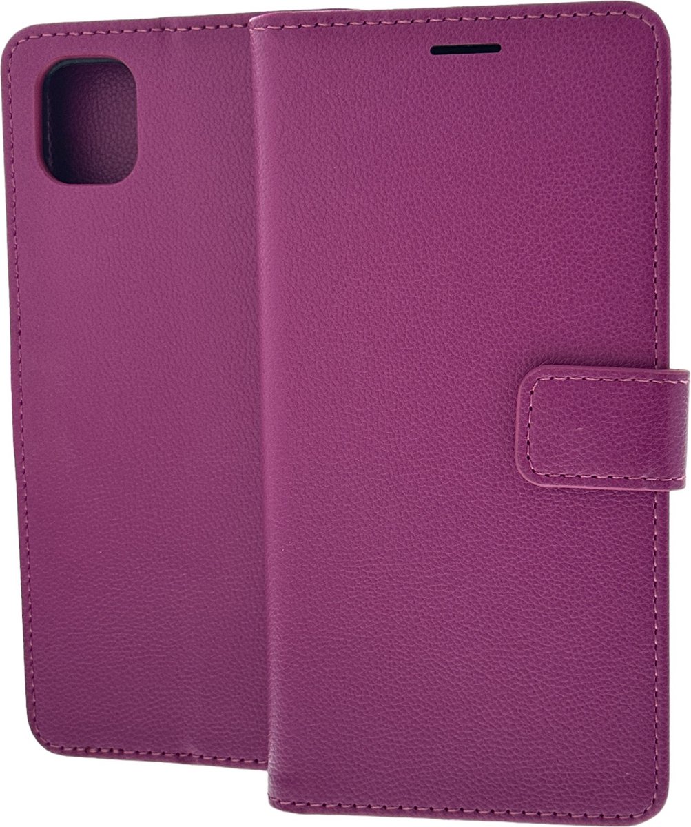 Portemonnee Book Case Hoesje Geschikt voor: Samsung Galaxy A04 - Donker roze