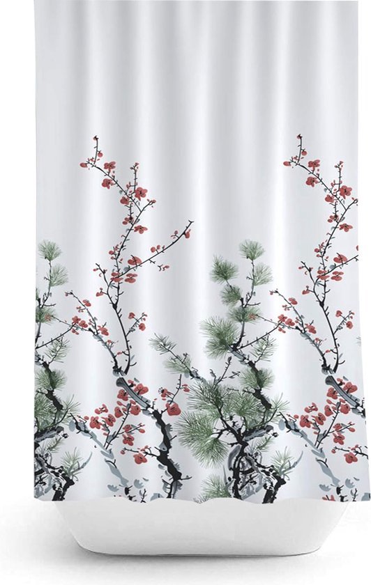 VASENA Duschvorhang Anti-Schimmel 240x200cm - 3D Piraten Motiv Wasserdicht Mit 12 Haken