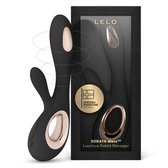 LELO SORAYA Wave, Vibromasseur Rabbit Utilisant WaveMotion, Sextoyse couple plaisir, Vibromasseurs feminin va et vient, LELO Sex Toýs Femme Clitoridien, Black