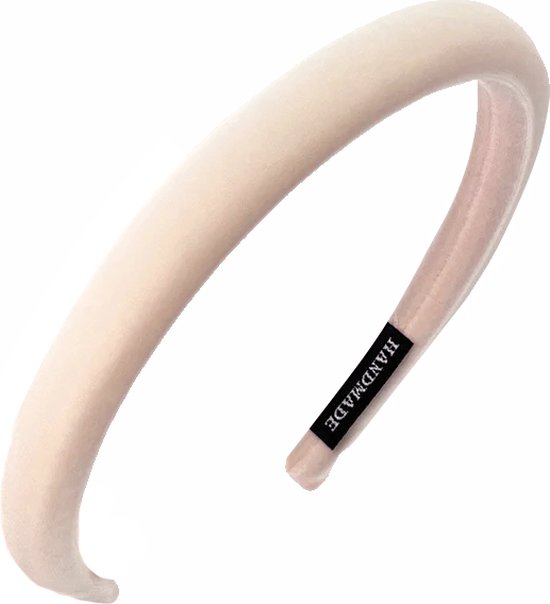 Fluweel - Velvet Haarband / Diadeem - Crème | Polyester | Fashion Favorite