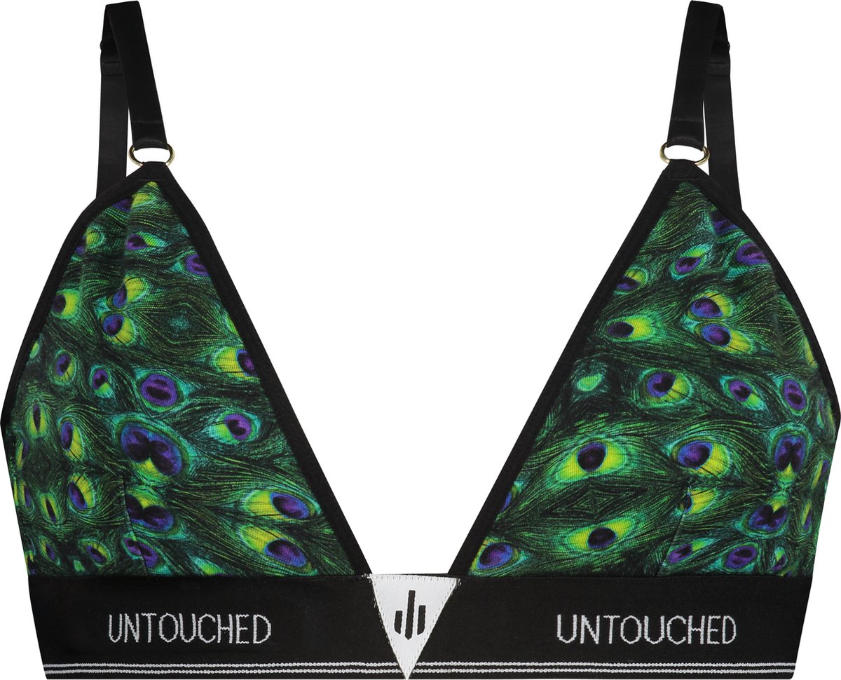 Untouched Bh zonder beugel – Peacock Bralette – Ondergoed dames – Zacht & Duurzaam – Maat L