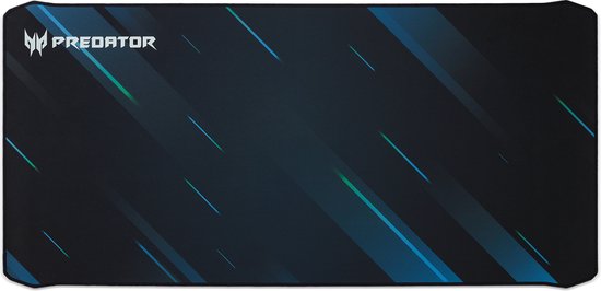 Acer Predator Gaming Muismat - XXL size - Waterafstotend Oppervlak - Anti-slip Onderkant - Zwart/Blauw