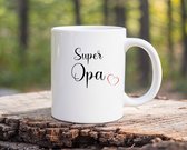 Koffiemok Super Opa theemok - Opa - de beste opa - verjaardagscadeau - verjaardag - cadeau - cadeautje voor opa - opa artikelen - kado - geschenk - gift - 350 ML inhoud