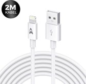 Rocket Sale® iPhone Lightning Oplaadkabel , 2M iPhone Kabel iPhone Charger Cable voor iPhone 13 12 SE 2020 X XS XR 11 10 8 8 Plus 7 7 Plus 6 6s Plus 5s 5 SE iPad