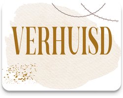 Studio Juulz - Verhuiskaart 15 x VERHUISD | Verhuizen | Adreswijziging | Verhuisbericht | Nieuw huis | Samenwonen | Lief | Modern | Verhuiskaarten | Kaart | A6 | natuurtinten