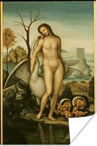 Poster Leda en de zwaan - Leonardo da Vinci - 20x30 cm