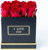 Bloomgift | Romantisch Cadeau | Rozen Giftbox | Small | Verse rode rozen
