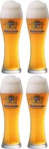 Weihenstephaner Authentieke Weizen Bierglazen - (4 stuks) - 30cl/0.30L - Professioneel Bierglas - Hoge Kwaliteit Glaswerk - Speciaal voor Weizenbier