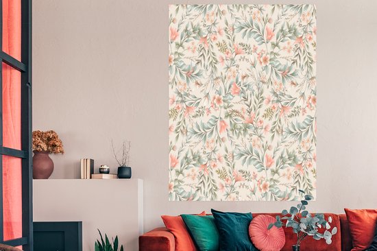 Affiche Fleurs - Vintage - Pastel - 120x180 cm XXL