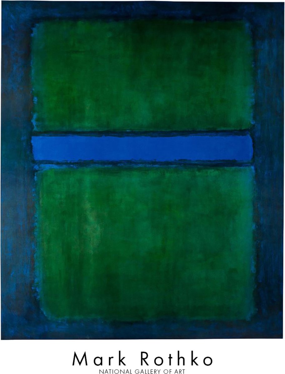 PGM Kunstdruk Mark Rothko - Untitled, 1957 80x91,5cm Divers