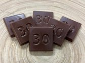 Chocolade cijfer 30 | Getal 30 chocola | Cadeau voor verjaardag of jubileum | Smaak Melk