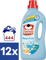 Omino Bianco Lessive Liquide Nature Fresh (Pack économique) - 12 x 1 480 l (444 lavages)