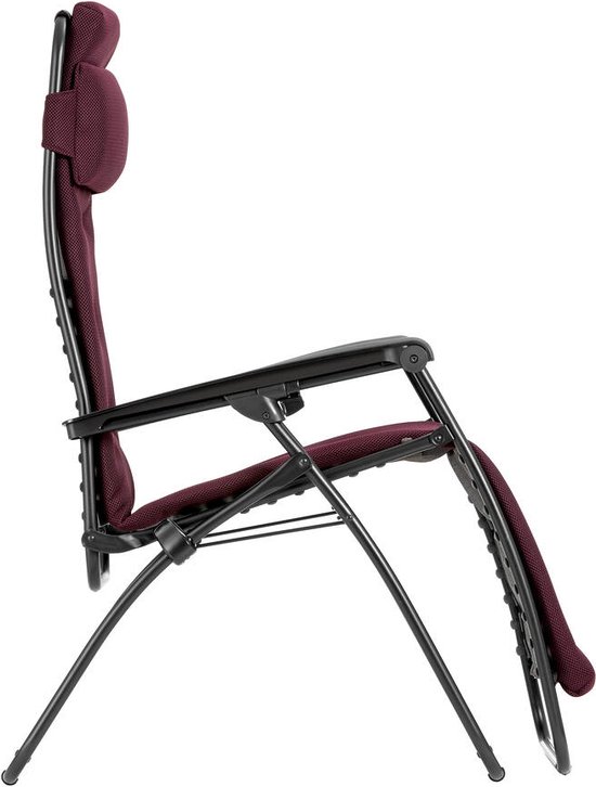 Lafuma RSX Clip AirComfort - Relaxstoel - Verstelbaar - Inklapbaar - Zero Gravity - Bordeaux van Merkloos — afbeelding 2