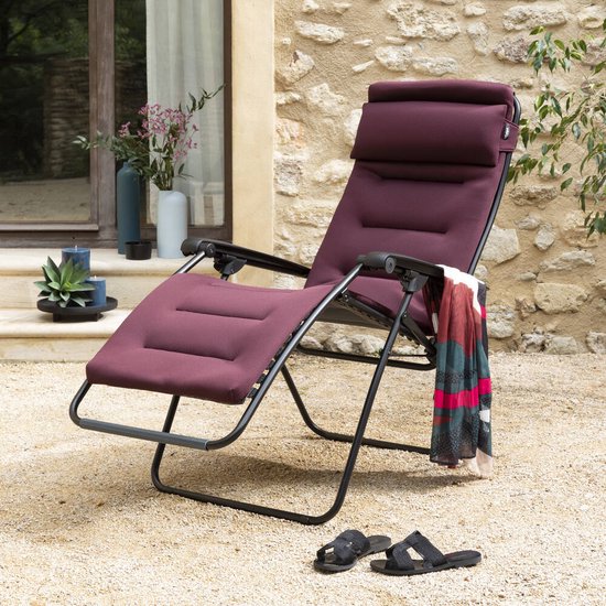 Lafuma RSX Clip AirComfort - Relaxstoel - Verstelbaar - Inklapbaar - Zero Gravity - Bordeaux van Merkloos — afbeelding 5