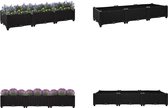 vidaXL Plantenbak verhoogd 120x40x23 cm polypropyleen - Verhoogde Tuinbak - Verhoogde Tuinbakken - Verhoogde Plantenbak - Verhoogde Plantenbakken