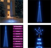 vidaXL Kegelkerstboom 752 LED's 160x500 cm blauw - Kerstboom - Kerstbomen - Lichtboom - Lichtbomen