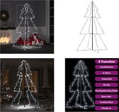 vidaXL Kegelkerstboom 200 LED's binnen en buiten 98x150 cm - Kerstkegelboom - Kerstkegelbomen - Kerstverlichting - Kerstverlichtingen