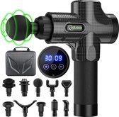 Bol.com Massagepistool diepweefselmassagepistool voor rug nek en schouder 30 snelheden stil spiermassagepistool met 10 massageko... aanbieding