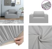 vidaXL Stretch meubelhoes voor bank grijs polyester jersey - Bankhoes - Bankhoezen - Bank Hoes - Bank Hoezen