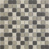 0, 9m -Mozaiek London Square Grijs mélange 2,3x2,3