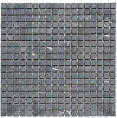 The Mosaic Factory Natural Stone - Tegel - Mozaïektegel - 30,2x30,2xcm - Zwart, Grijs - - 1m²/11 Stuks