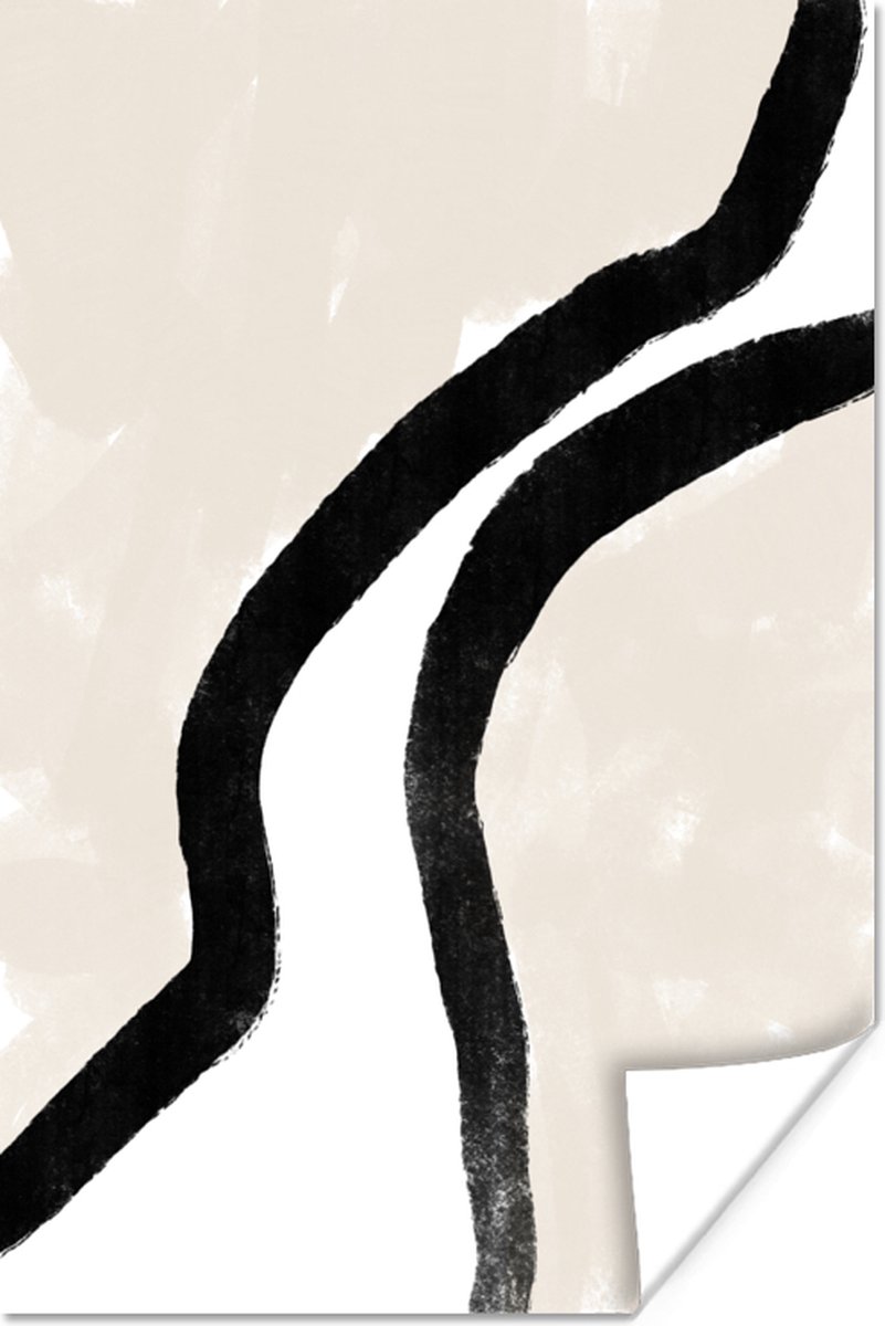 Poster Abstract - Lijn - Design - Pastel - 80x120 cm