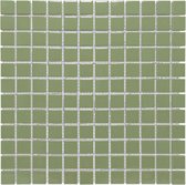 The Mosaic Factory Barcelona - Wandtegels - Mozaïektegel - 30x30x0.6cm - Olijf Groen - Glans - 0.9m²/10 Stuks