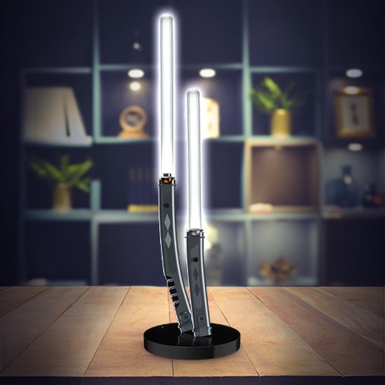 UKONIC - Star Wars - Lampe de bureau Ahsoka Double Sabres Lasers (Version Mandalorien) LED - 60cm
