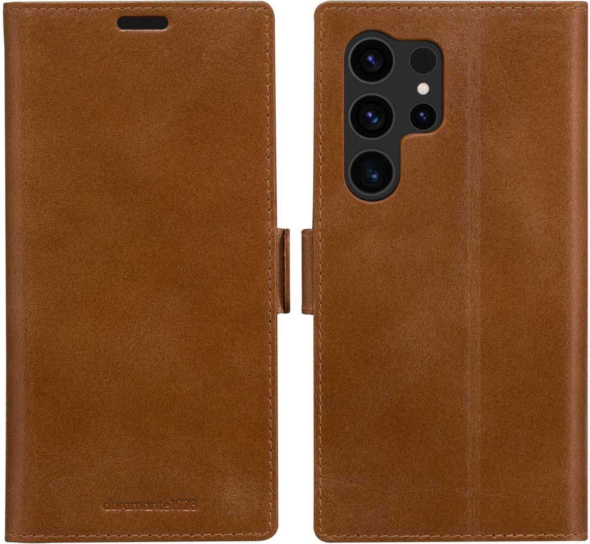 dbramante1928 Copenhagen Bookcase geschikt voor Samsung Galaxy S24 Ultra - Tan