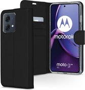 Accezz Hoesje Geschikt voor Motorola Moto G84 Hoesje Met Pasjeshouder - Accezz Wallet Softcase Bookcase - Zwart