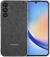 iMoshion Hoesje Geschikt voor Samsung Galaxy A34 (5G) Hoesje Siliconen - iMoshion Design hoesje - Meerkleurig / Hearts