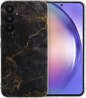 Coque iMoshion Convient pour Samsung Galaxy A54 (5G) Coque Siliconen - Coque iMoshion Design - Multicolore / Marbre Noir