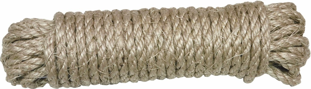 AMIG Touw - 10 meter - D6mm - sisal - 130kg - natuurlijke vezels - decoraties - tuinieren