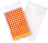 Plastiek zakken 10.3x8.5 cm Transparant en Hersluitbaar (100 stuks) | Plastic zak