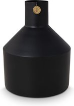 vtwonen Bloemenvaas - Cilinder Vorm - Zwart - Modern - Metaal