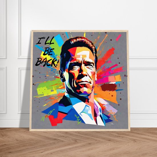 PLAQUE EN ÉTAIN FILM SCHWARZENEGGER TERMINATOR 30 X 20 CM